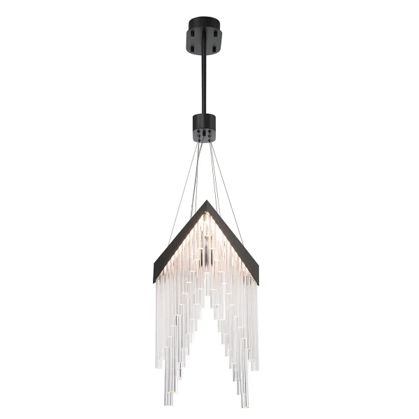 Lampa wisząca glamour Vivien QN-VIVIEN-P-L-BK LED 40W 3000K czarna