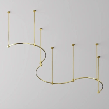 Szyna półokrągła magnetyczna 0,65m Flarity TRX154-SR-D650-BS mosiądz