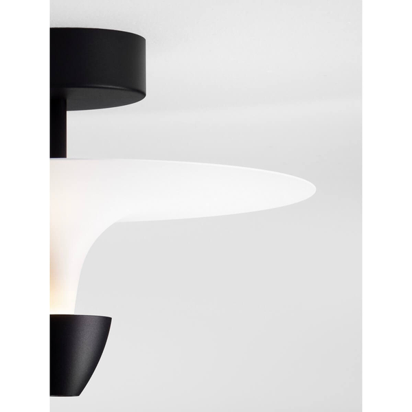 Sufitowa lampa talerz UCURENA LE44638 LED 11W 3000K metalowa biała czarna