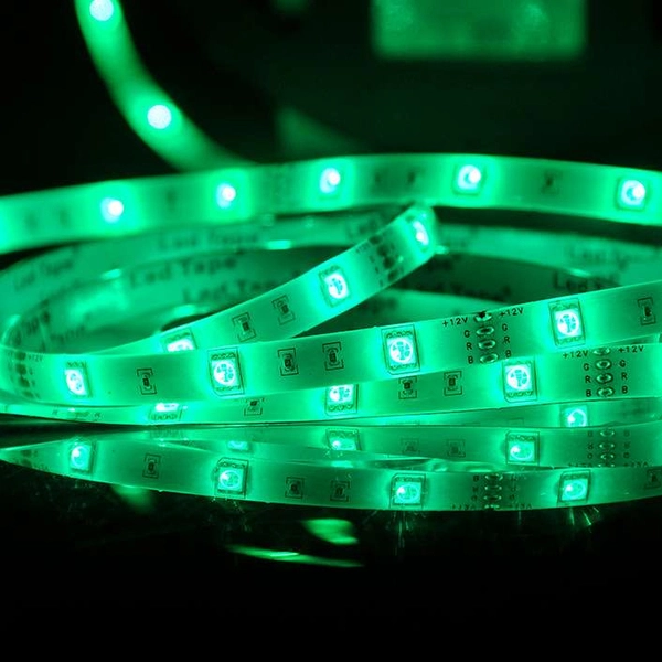 Taśma LED zestaw RGB 314444 Polux 18W sterownik zasilacz IP65 biała