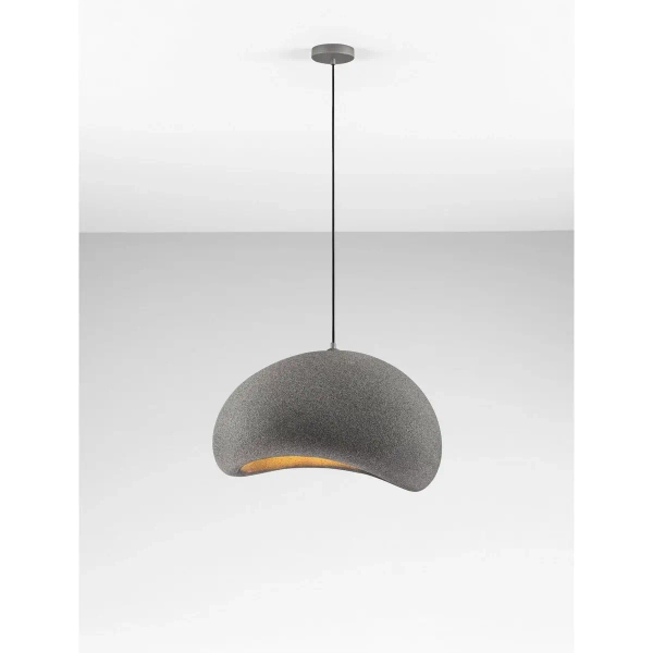 Kopułowa wisząca lampa PALINZA LE45321 sypialniana szara