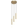 Zwisająca lampa do sypialni Filano PND-33574-3-GD tuby złote