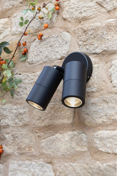 Zewnętrzny kinkiet Ortega ORT0922 Dar Lighting reflektor IP65 czarny