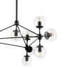 Designerska lampa wisząca Astrifero ST-9047-15 transparent Step geometryczna czarna
