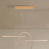 Ledowa lampa na listwie Lauren AZ5258 38W 3000K ring złota