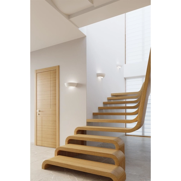 Ceramiczny kinkiet SL.0160 salonowa lampa ścienna biała