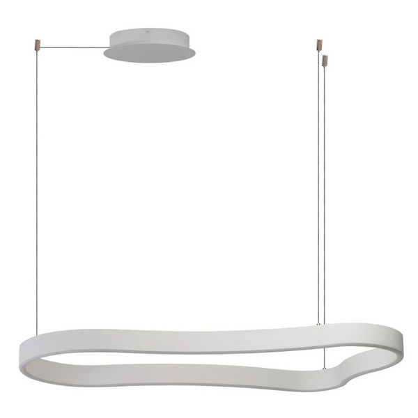 Lampa wisząca ze ściemniaczem MIRABELLA biała AZ6753 1xLED 60W 3000K do salonu