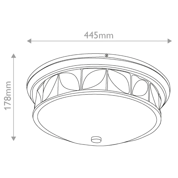 Plafon do łazienki Eplison QN-EPSILON-F-M-AB-O okrągły IP44 mosiądz