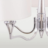 Klasyczna LAMPA wisząca WASHINGTON P05915WH Cosmolight abażurowy zwis na łańcuchu biały
