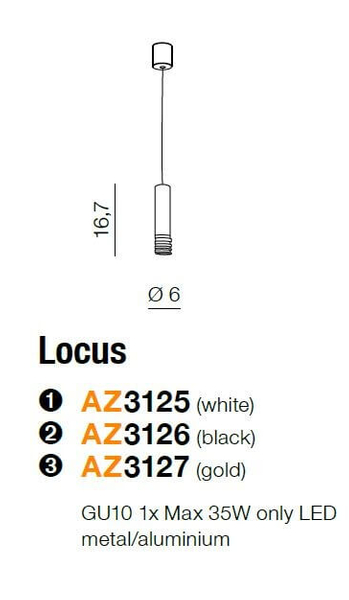 Złota lampa natynkowa Locus okrągły downlight do holu