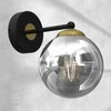 Lampa ścienna Reflex MLP8412 kula przydymiona złota