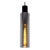 Zwieszana lampa tuba ORLANDO 74404/13/65 Lucide przydymiony czarny
