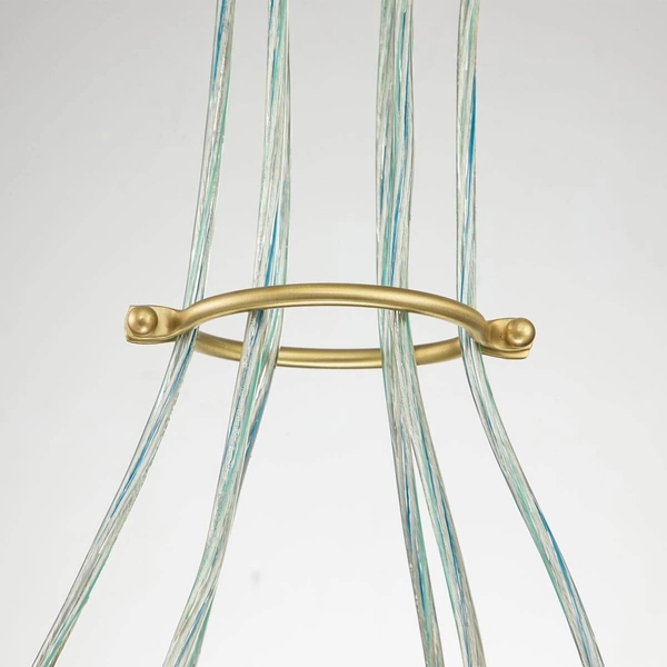 Wielopunktowa lampa zwis Brinley KL-BRINLEY6-BB Kichler przezroczysta mosiądz