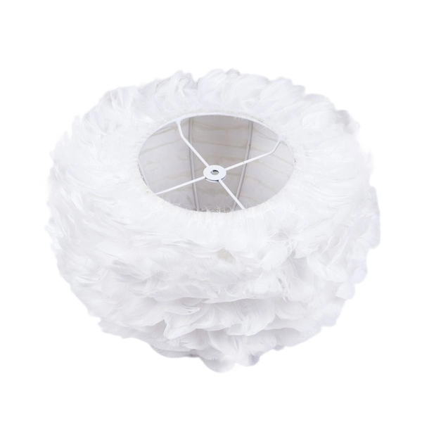 Pierzasta lampa sufitowa Feather CHUF-E27 dekoracyjny zwis dla dzieci biały