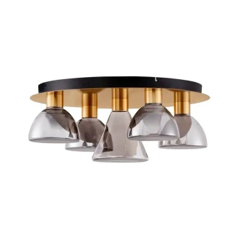 Glamour plafon SARDUNO LE45142 LED 35W 3000K złoto szara