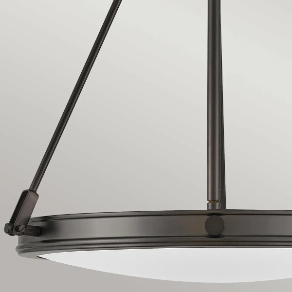 Industrialna lampa wisząca Collier HK-COLLIER-P-BX na łańcuchu czarna