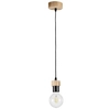 Lampa wisząca drewniana CLARTE 3274174 loftowa zwis drewno czarny