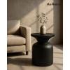 Stolik kawowy BISATO MM001501100323 czarny drewniany do salonu 35cm
