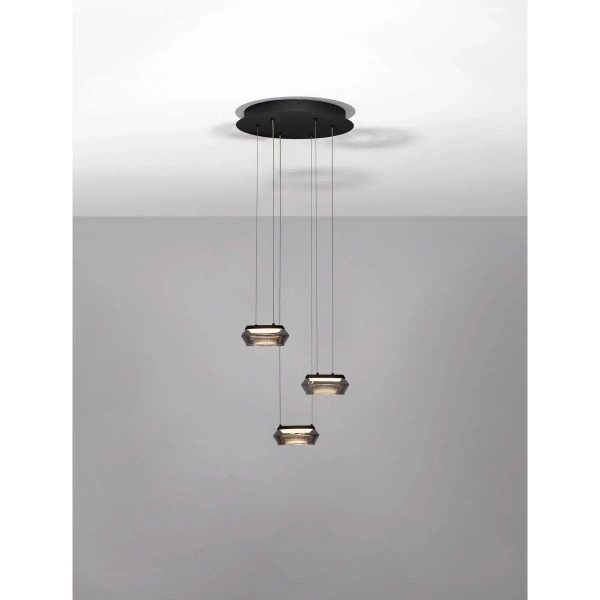 Potrójna lampa wiząca OVANIRA LE45195 LED 24W 3000K czarna