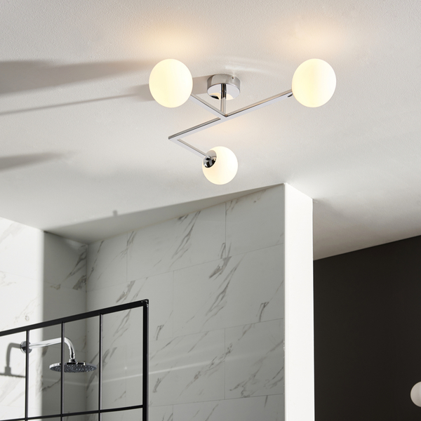 Sufitowa lampa do łazienki L&-193904 Light& molekuły IP44 chrom