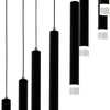Wisząca LAMPA industrialna CARBON ML6161 Milagro metalowa OPRAWA kaskada LED 12W 4000K ZWIS loftowy czarny