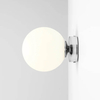 Kulisty kinkiet szklany Ball 1076C4_S Aldex lampa do pokoju biała chrom