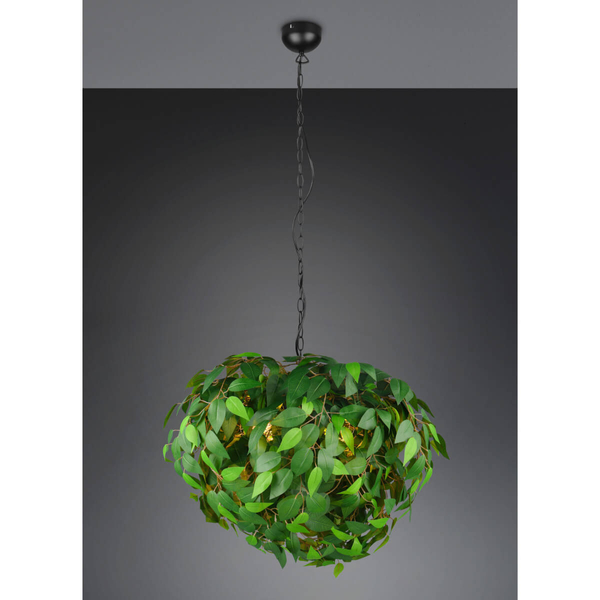 Lampa wisząca do jadalni Leavy R10464015 RL Light liście zielona czarna