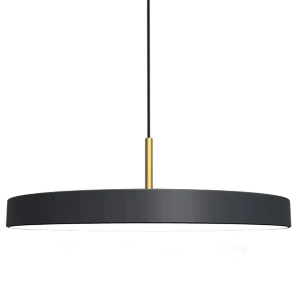 Ledowa lampa wisząca DISC ML1065  LED 38W 4000K dysk czarny złoty