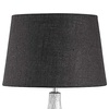 Stojąca LAMPA stołowa EVELYN 4390 Rabalux abażurowa LAMPKA biurkowa klasyczna do sypialni chrom czarny