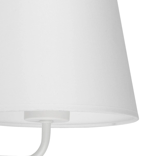 Lampa ścienna z abażurem Maja 1882 TK Lighting z włącznikiem biała