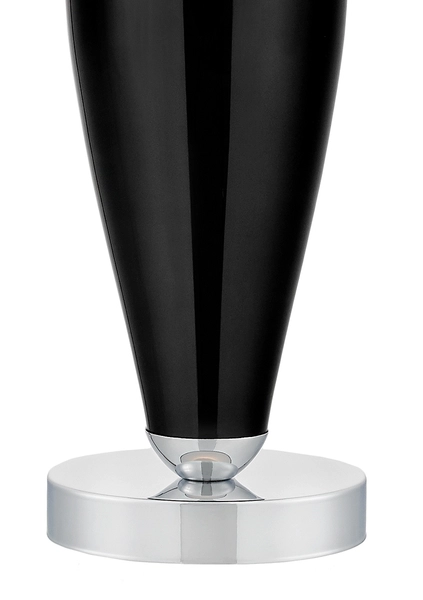 Szklana LAMPA stołowa REA 40602102 Kaspa abażurowa LAMPKA nocna czarna