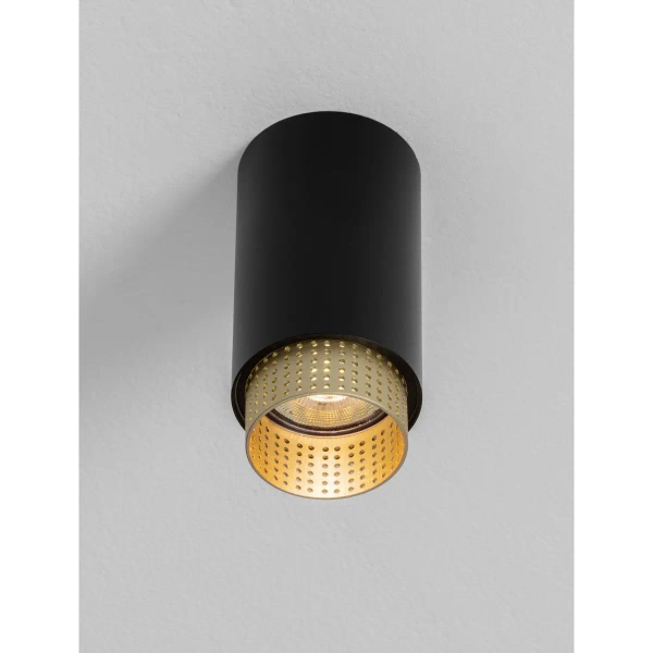 Tuba lampa sufitowa TORVILA LE45616 do sypialni czarny złoty