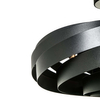 Okrągła lampa sufitowa Vento 1131 Zumaline metalowa czarna