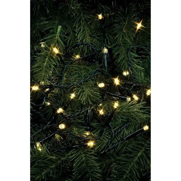 Łańcuch choinkowy z lampkami 9m 40 LED 1,8W IP44 ciepła