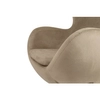 Fotel welurowy Egg KH1501100231 King Home z funkcją bujania khaki