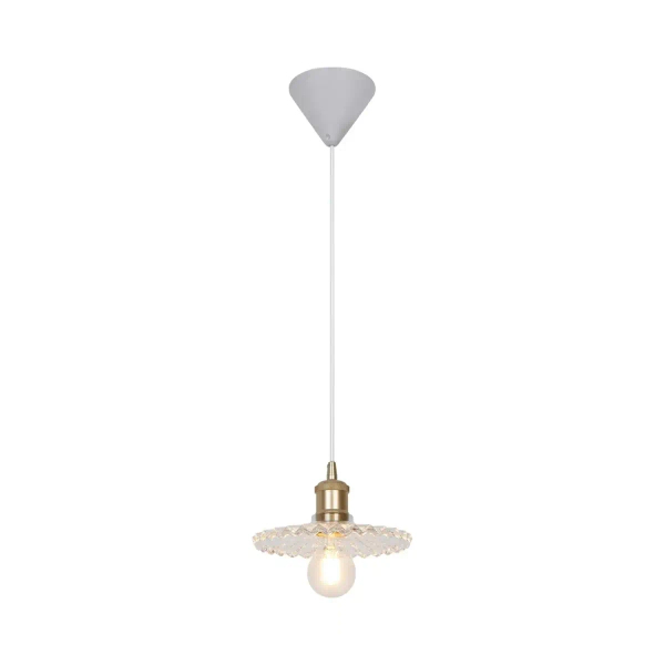 Wisząca lampa nad wyspę TORINA 2213173000 szklana przezroczysta