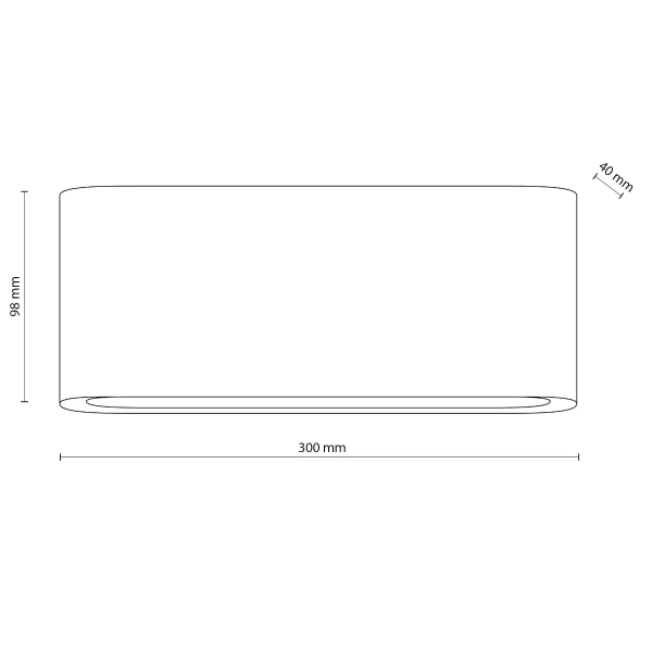 Loftowy ścienny kinkiet Arwena L 18186 LED 3000K IP54 czarny