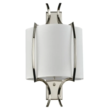 Metalowa lampa ścenna Faro W01053NI-WH Cosmolight biały nikiel