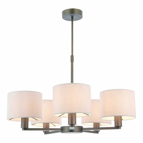 Wielopunktowa lampa wisząca Daley 73017 Endon antyczny brąz biała