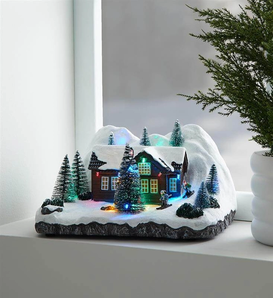 Świąteczna dekoracja świetlna z figurkami LED 0,03W biała ciepła