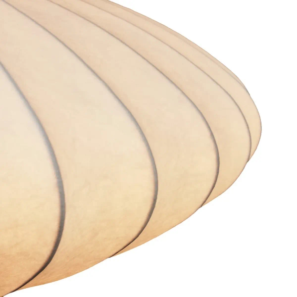 Lampa wisząca SILK FLAT ST-2328-60 z tkaniny kula biały