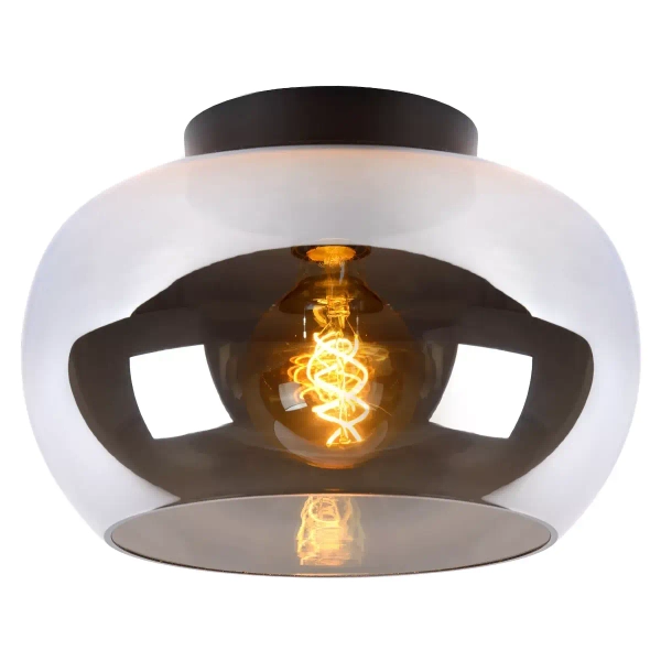 Sufitowa lampa loft Judi 45177/30/65 Lucide do sypialni przydymiona czarna