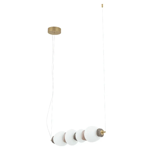 Wisząca lampa nad wyspę CERAMIC 11700 LED 22W 3000K biała szara