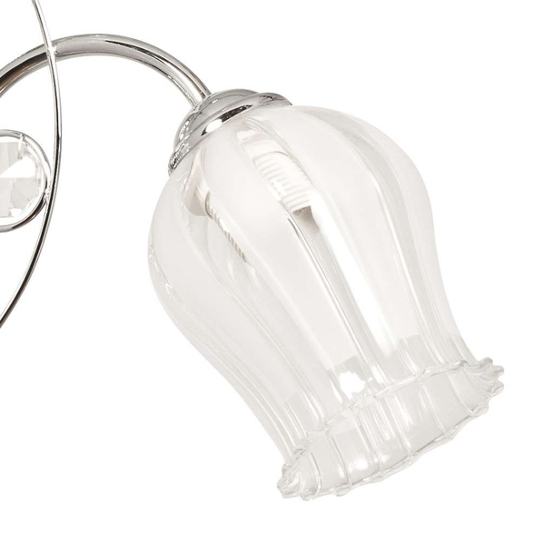 Żyrandol na łańcuchu z kryształami VEN W-K 1466/3 chrom przezroczysty