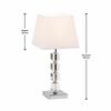 Nowoczesna lampa stołowa Murford 96940-TLCH Endon abażur tkanina metal biały