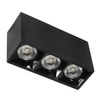 Prostokątna lampa sufitowa 1058 Domeno LED 9W 4000K spot metalowa czarna