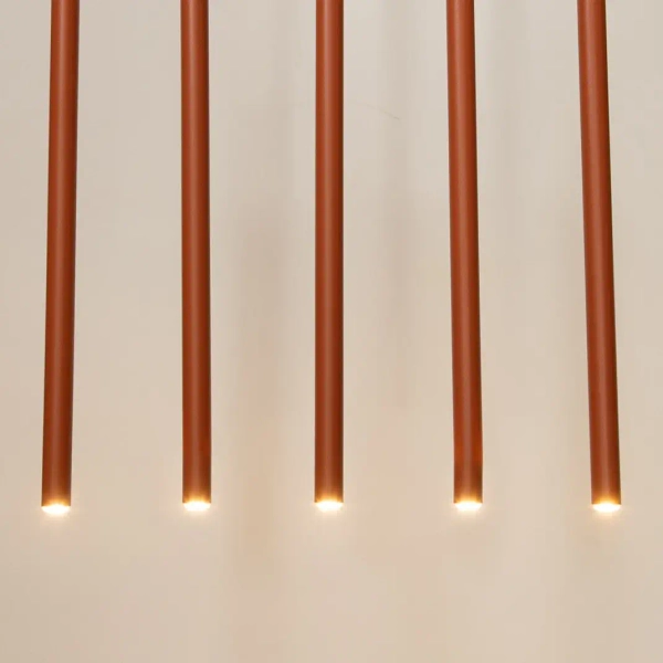 Nowoczesna wisząca lampa Sopel 5 41455 do przedpokoju ceglana