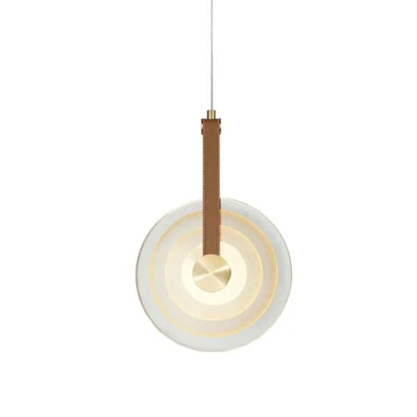 Zwis do jadalni talerz GOLDI P0690 złoty LED 1x5W 3000K
