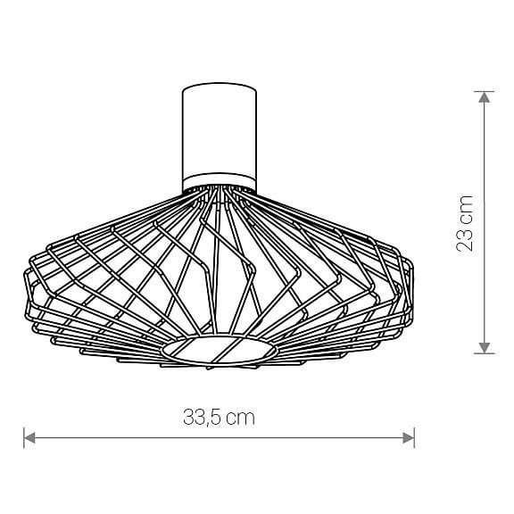 Klosz do lampy wiszącej Cameleon 8588 druciany czarny