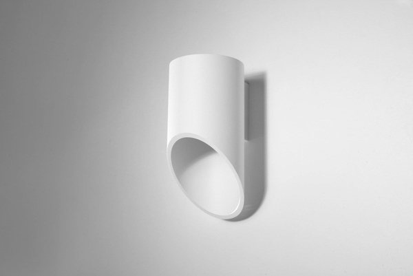 Kinkiet LAMPA ścienna SL.0107 metalowa OPRAWA tuba biała